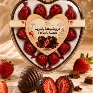 فرولة مجففة مغطسة  بالشوكلاه